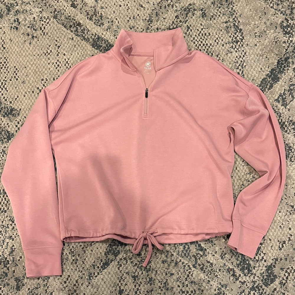 GAIAM Women's Pink Quarter-Zip Sweatshirt